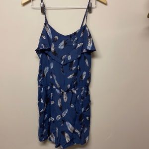 Garage M feather print romper